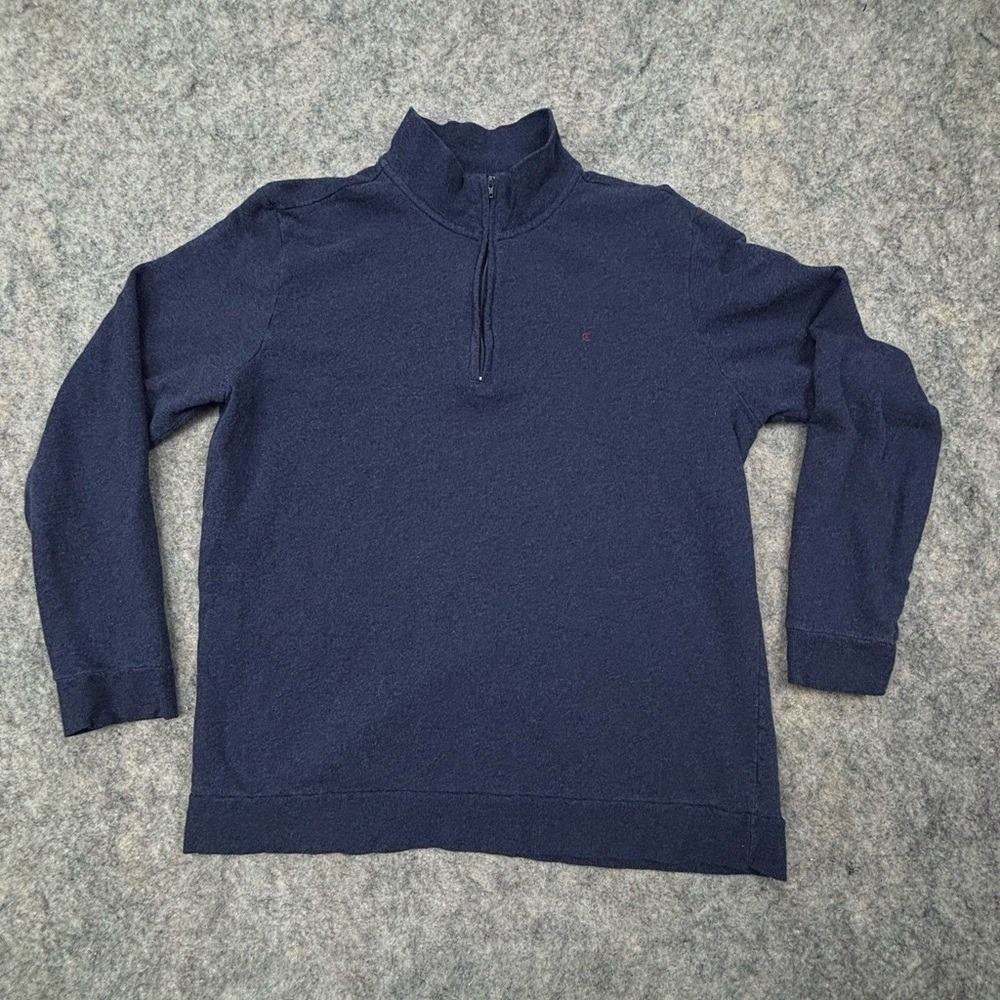 Criquet | 1/4 Zip Golf Pullover Sweatshirt | Cotton |Navy | Men's X-Large